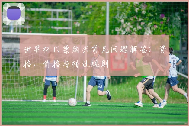 世界杯门票购买常见问题解答：资格、价格与转让规则