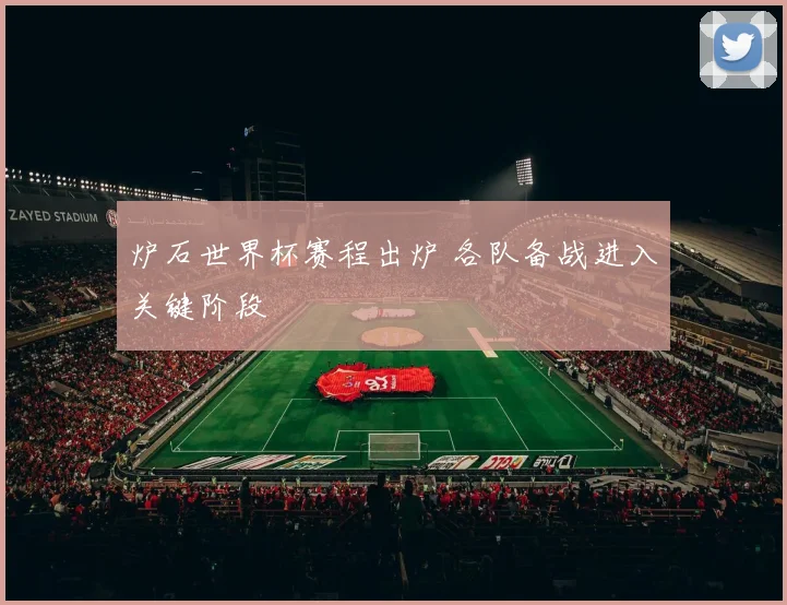 炉石世界杯赛程出炉 各队备战进入关键阶段